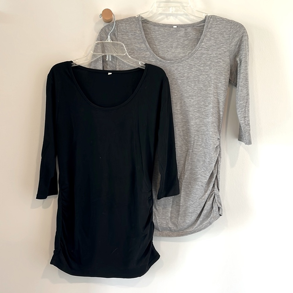 S Maternity 3/4 Length Sleeve (2 pack!)